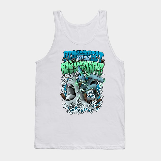 Disrespect your Surroundings Tank Top by mattleckie